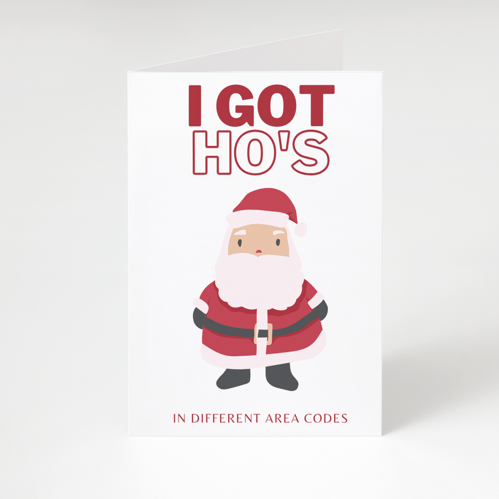 I GOT HO'S Christmas Card