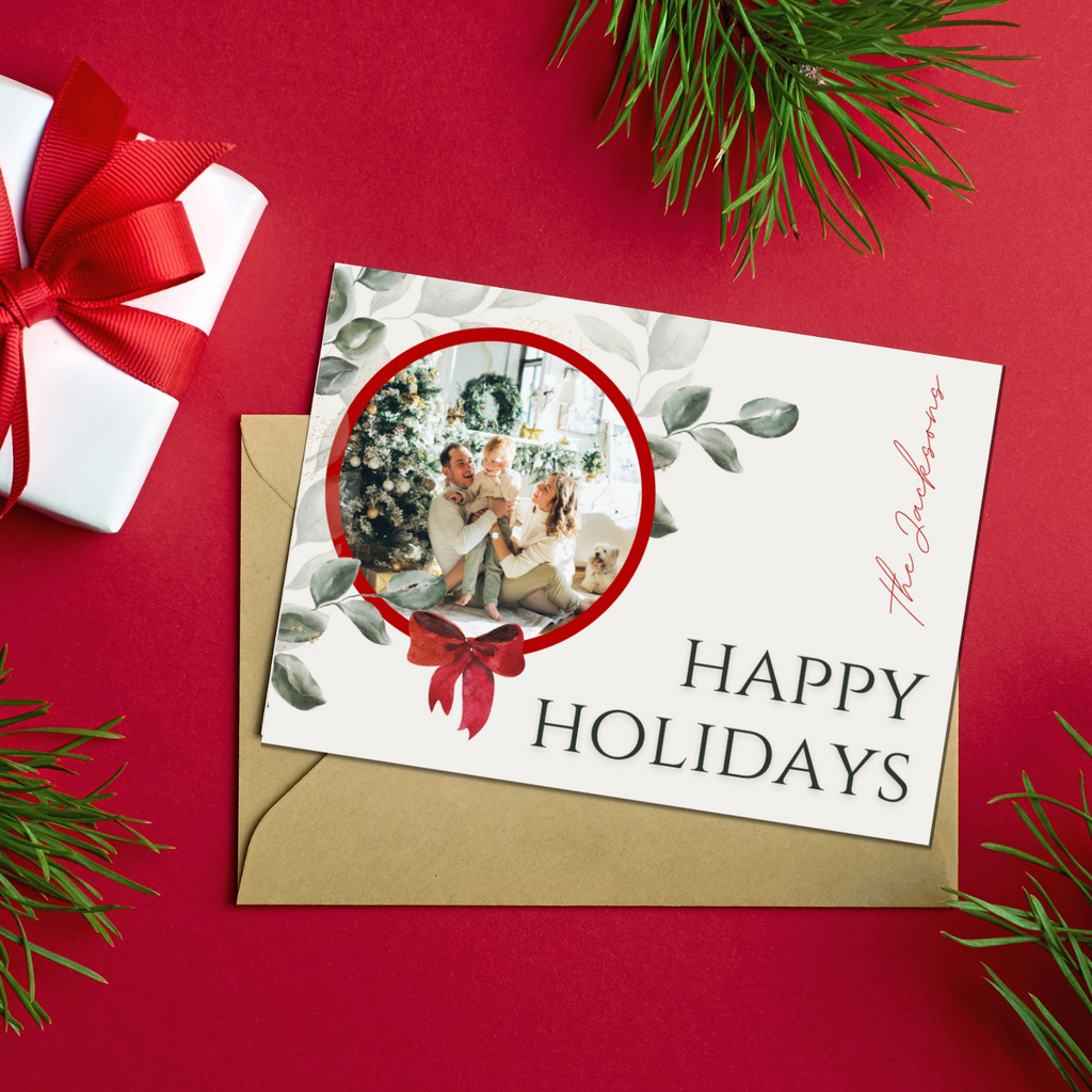 Photo Christmas Card Template