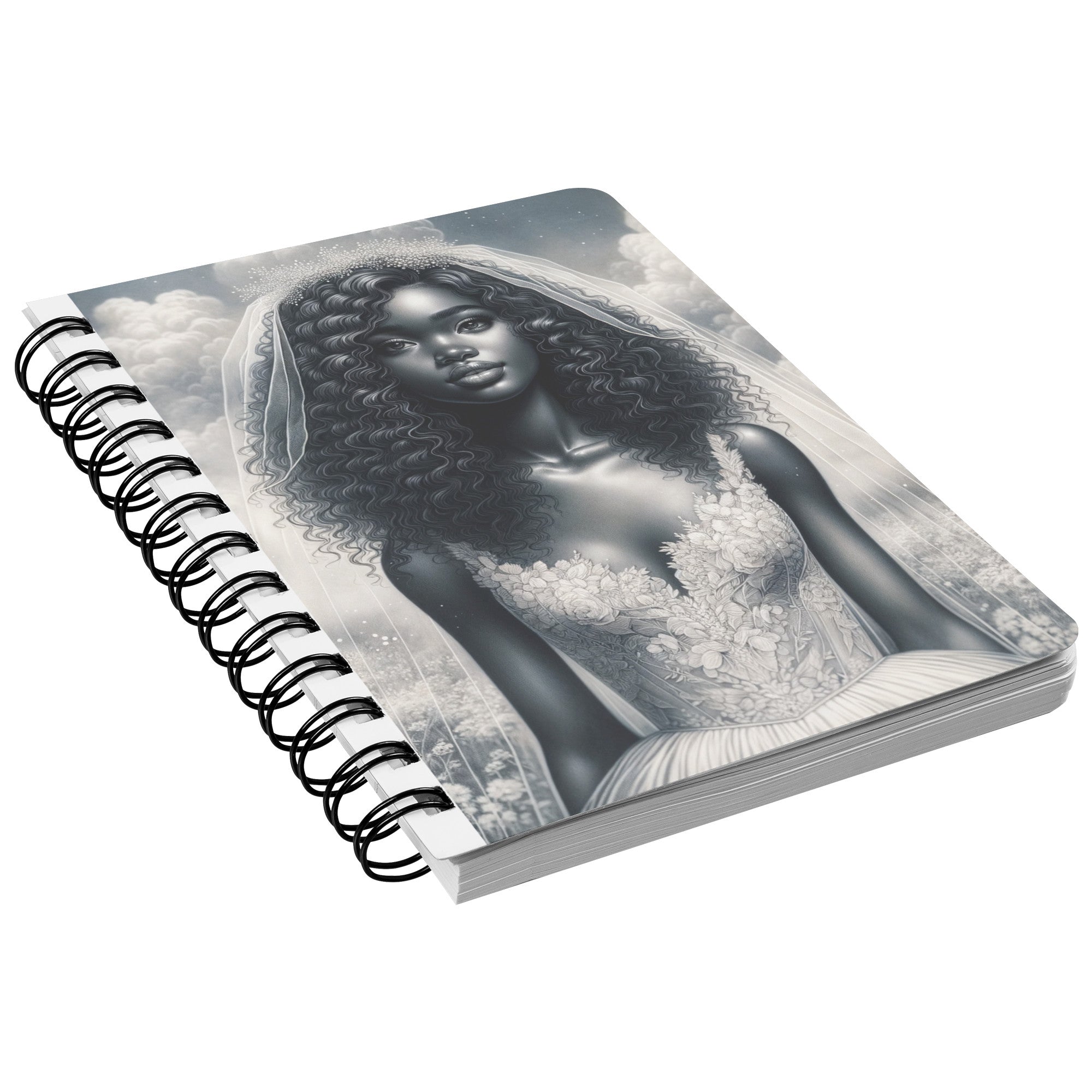 Black Bride Spiral Notebook