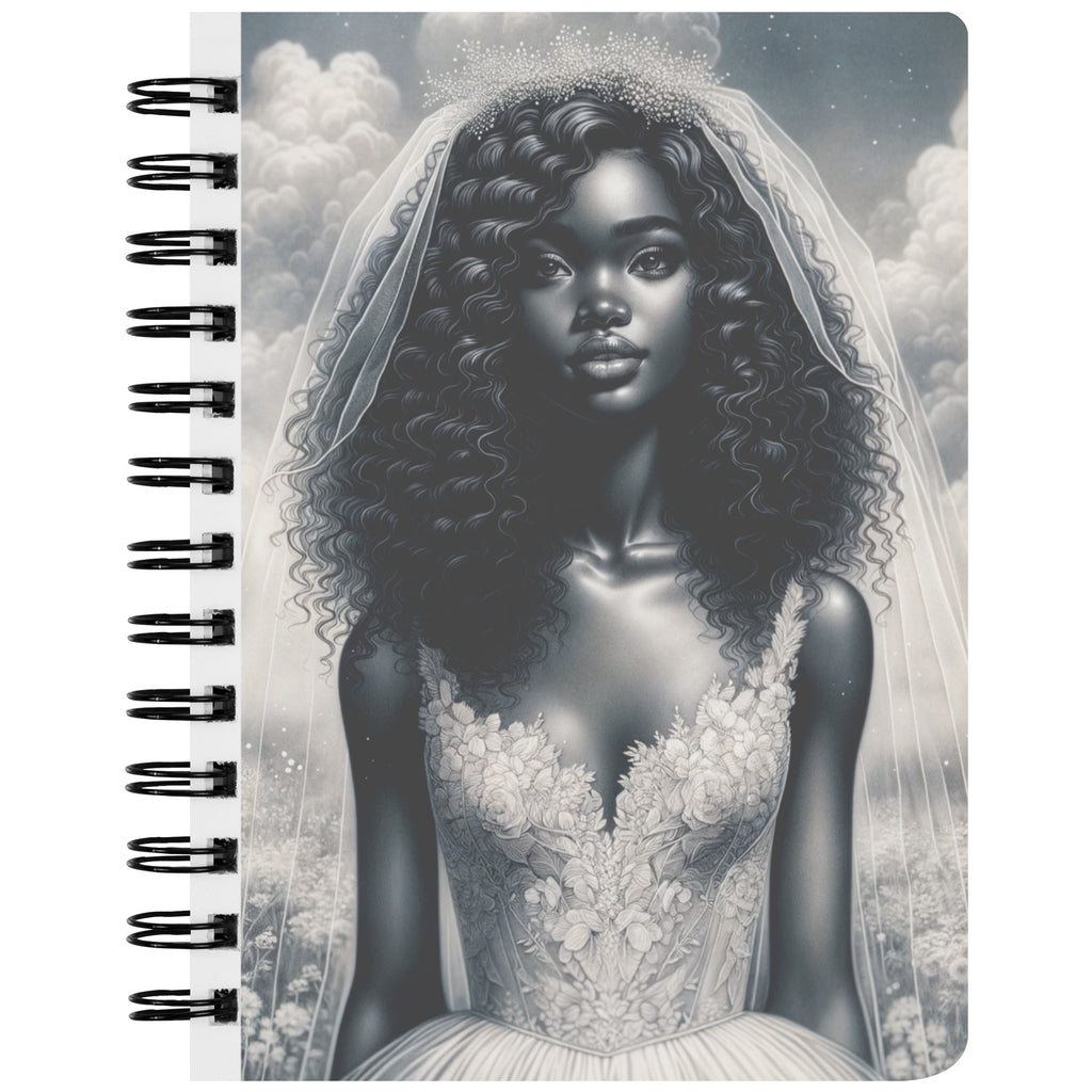 Black Bride Spiral Notebook