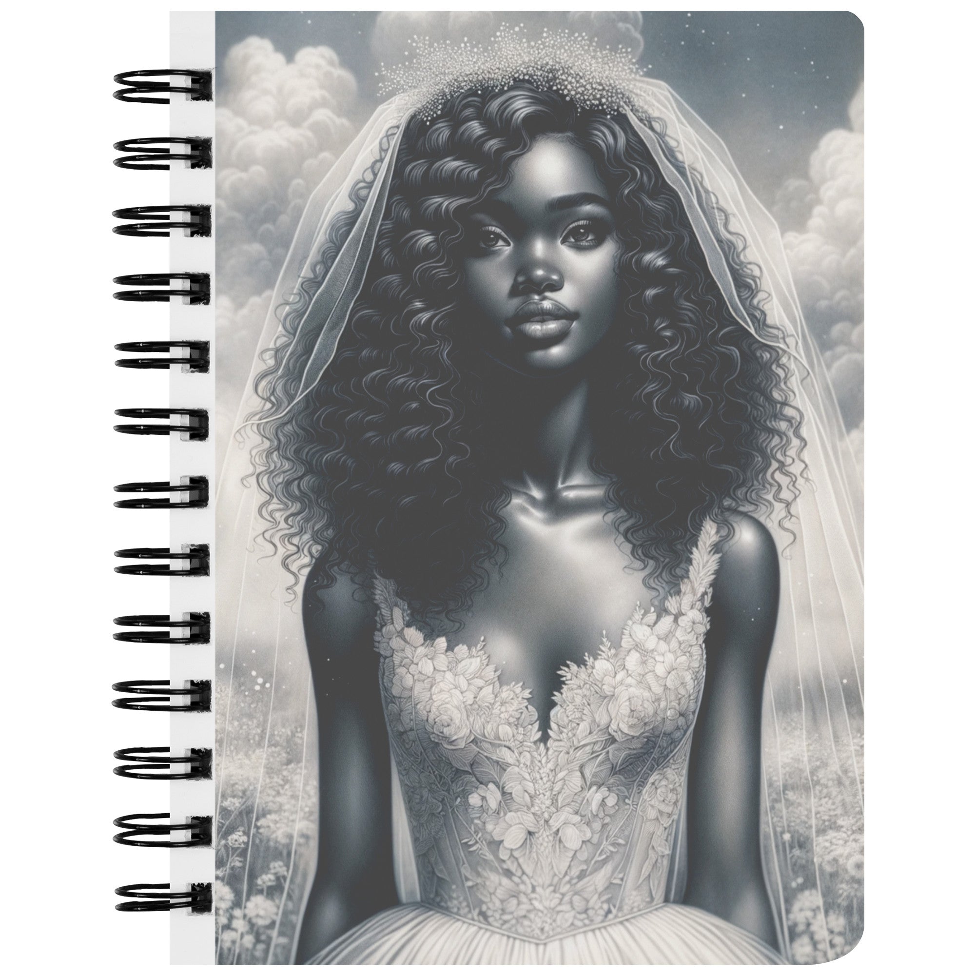 Black Bride Spiral Notebook