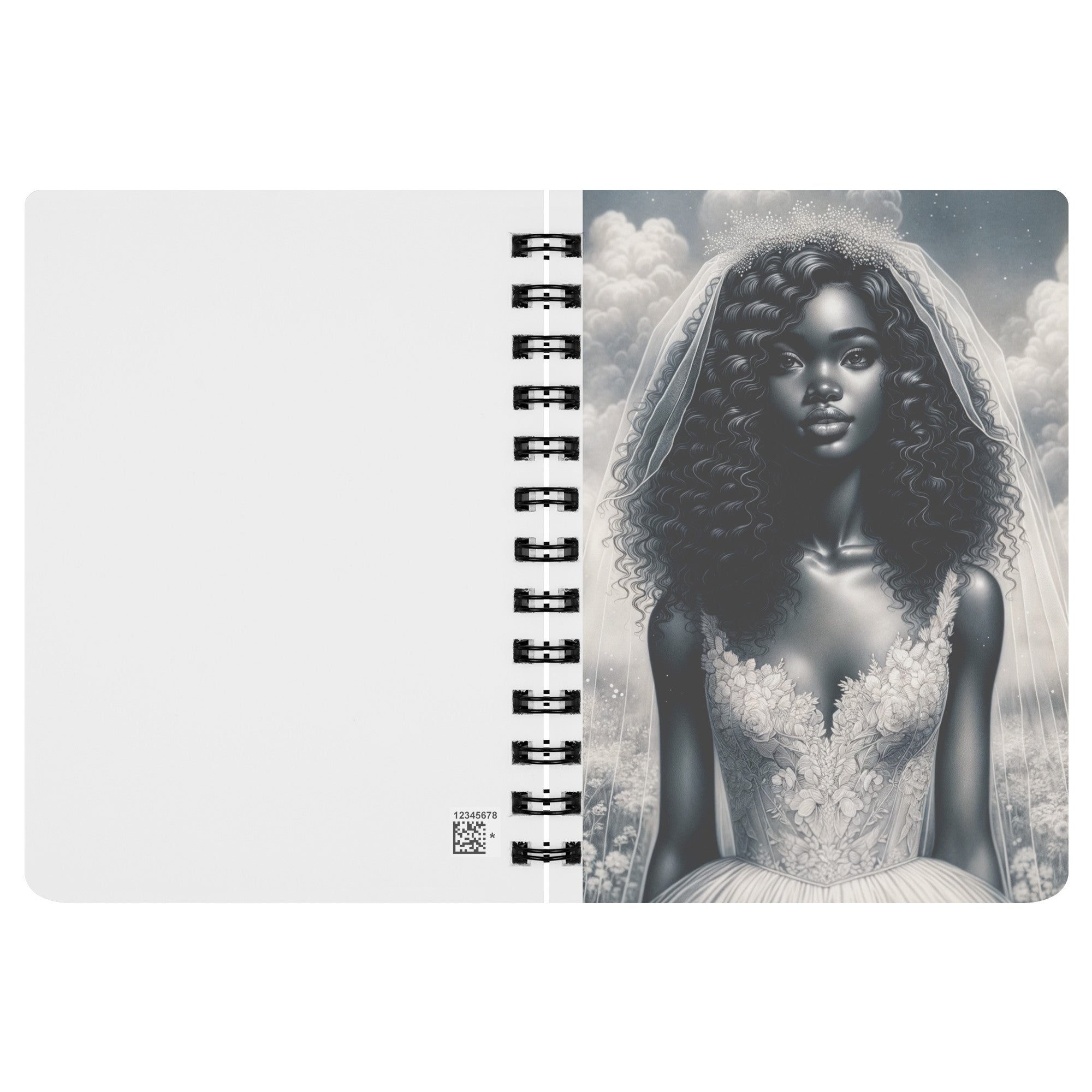 Black Bride Spiral Notebook