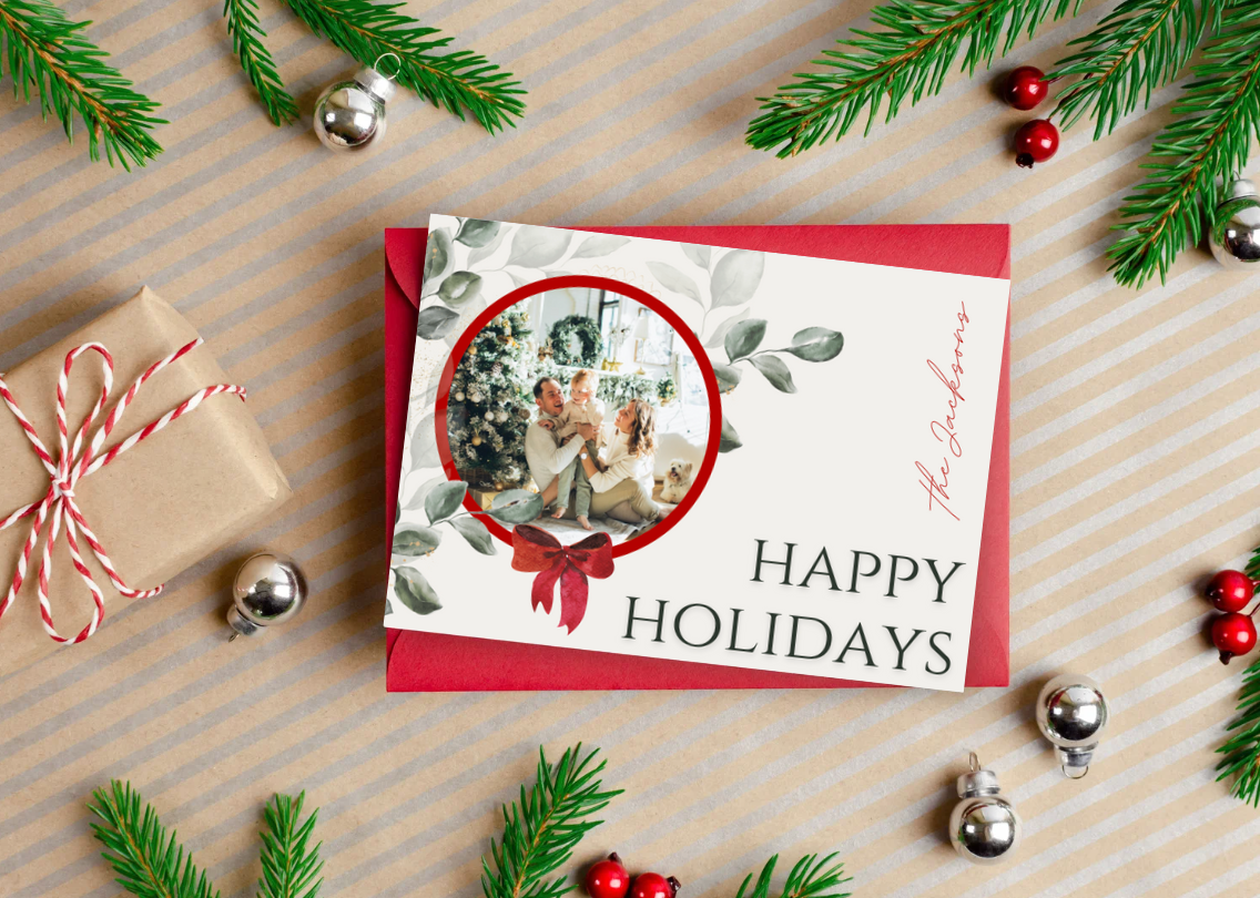 Photo Christmas Card Template