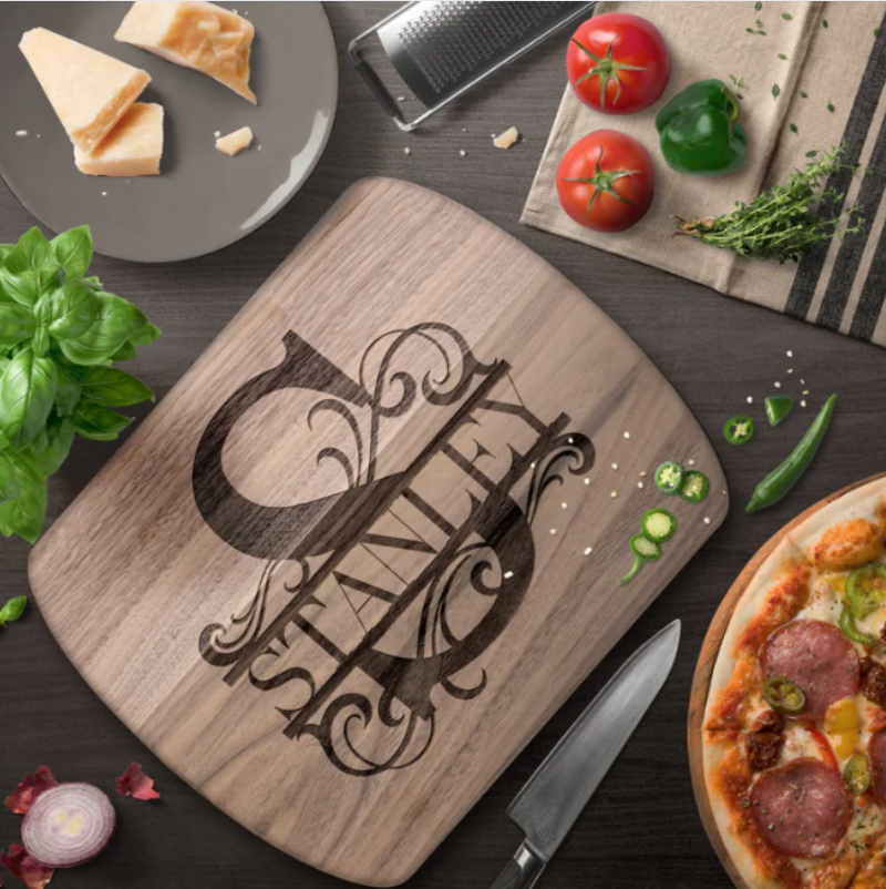 Personalized Monogrammed Cutting Board