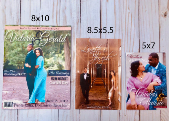 wedding magazine sizes