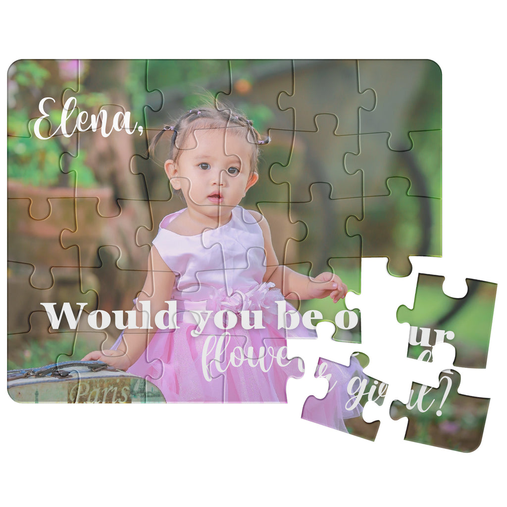 Will you be my flower girl puzzle