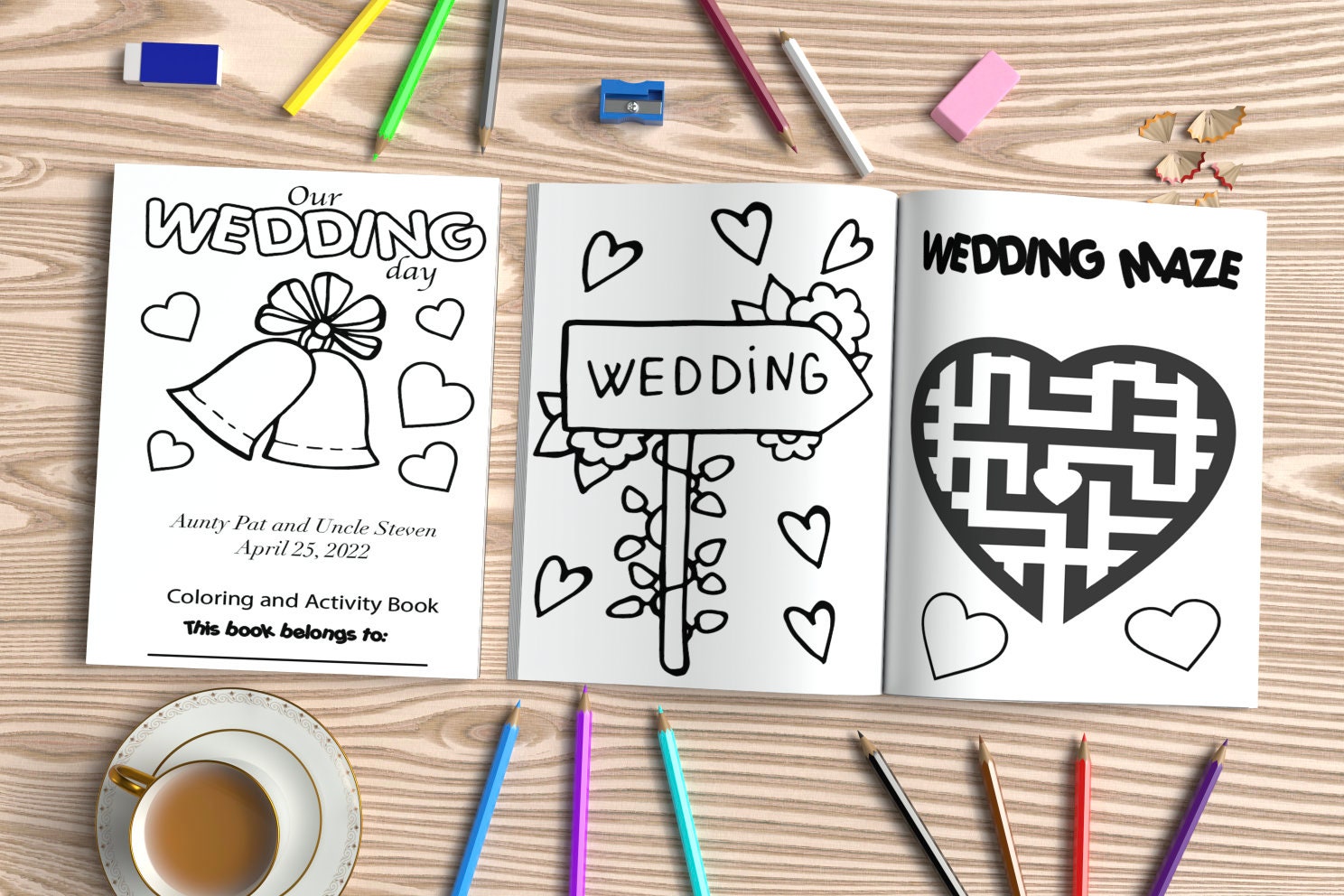 Ring Bearer Proposal Gift or Ring Security Proposal Gift Wedding Crayons, Wedding Coloring Book