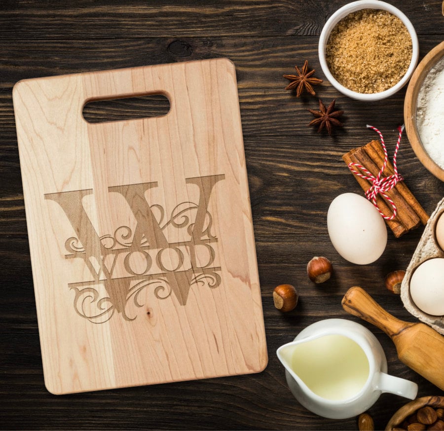 Custom Monogrammed Cutting Board