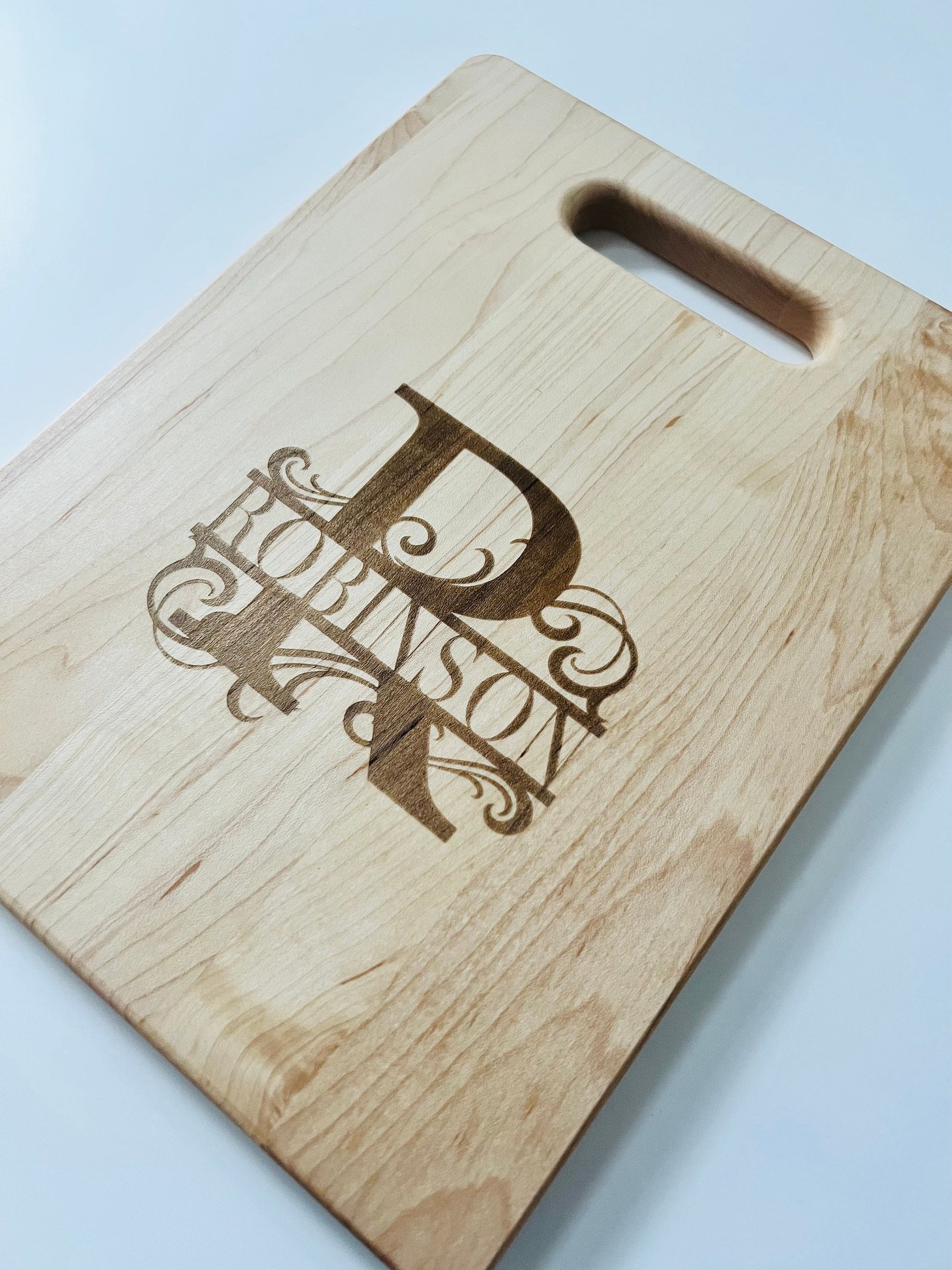 Custom Monogrammed Cutting Board