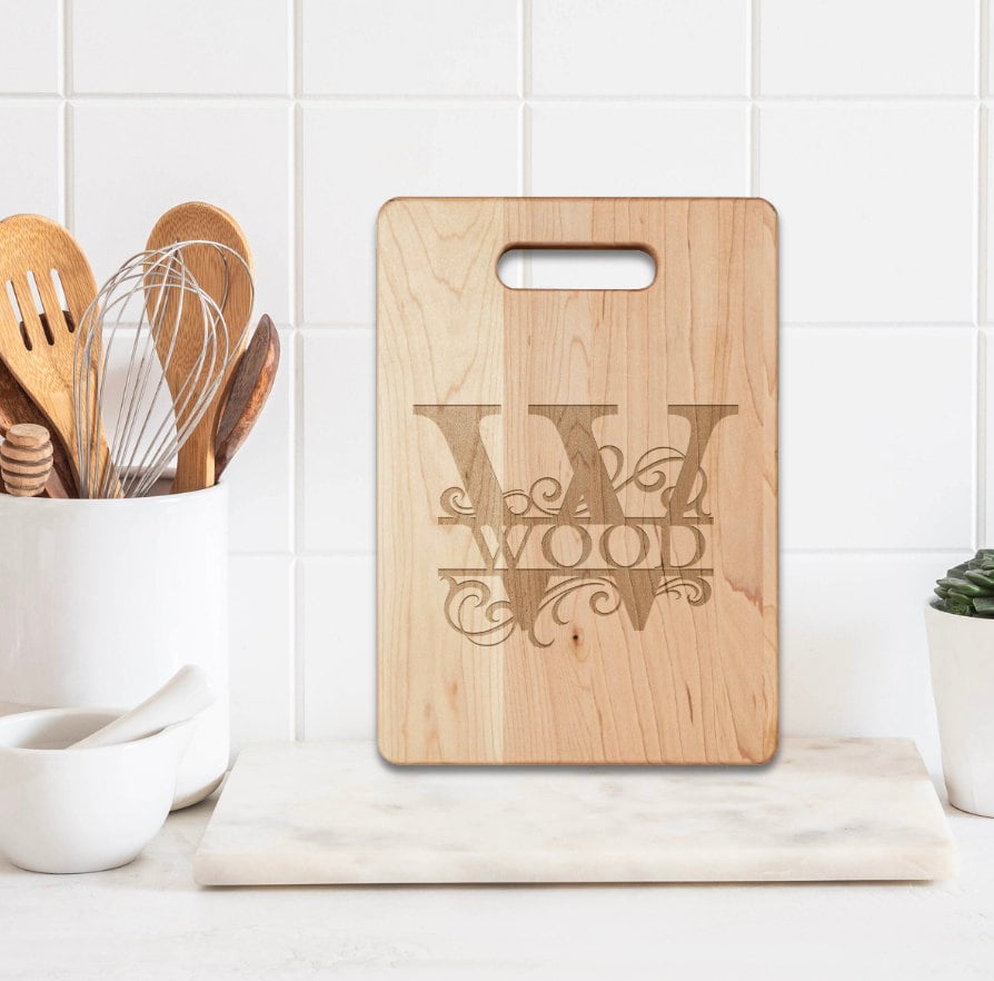 Custom Monogrammed Cutting Board