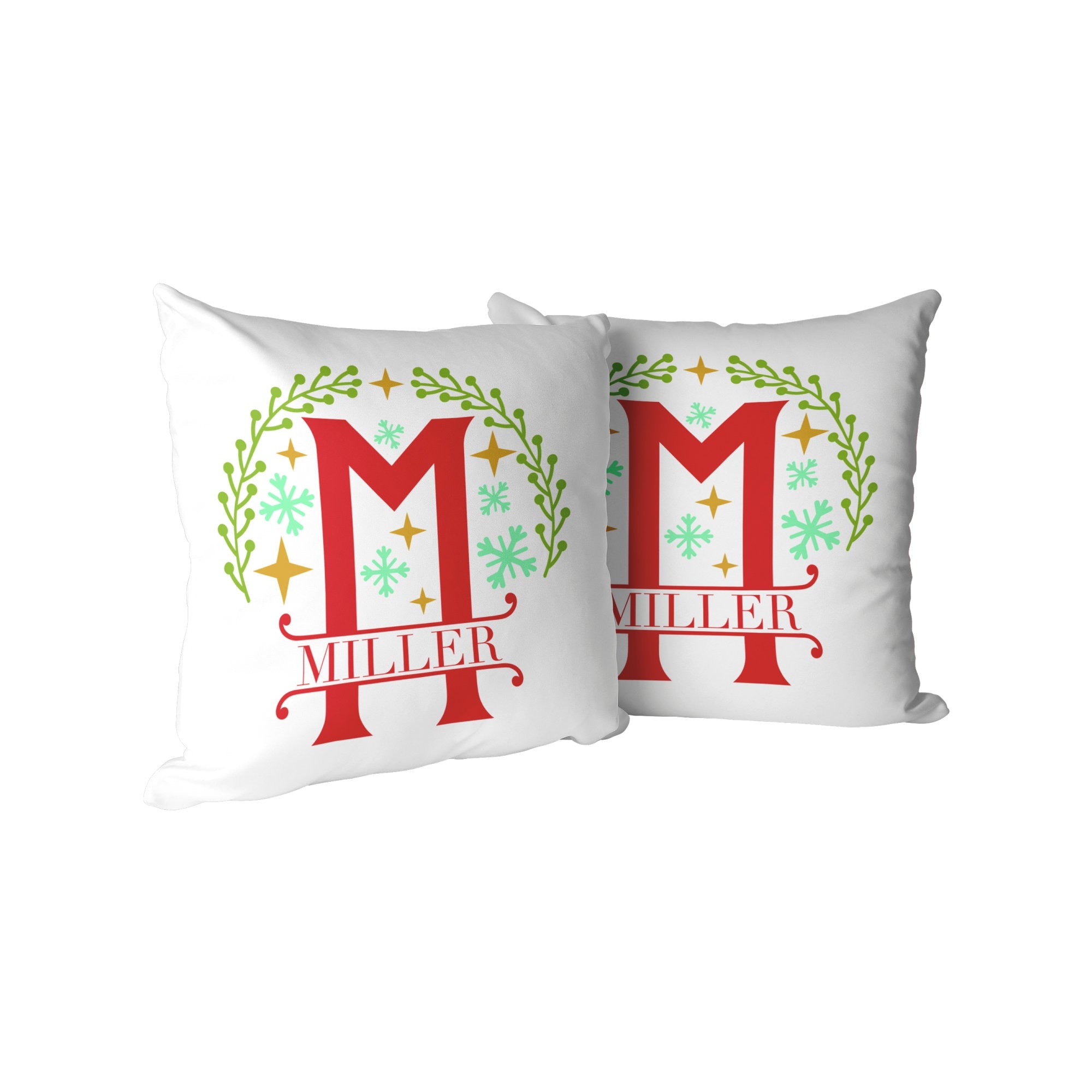 Monogrammed Holiday Pillow