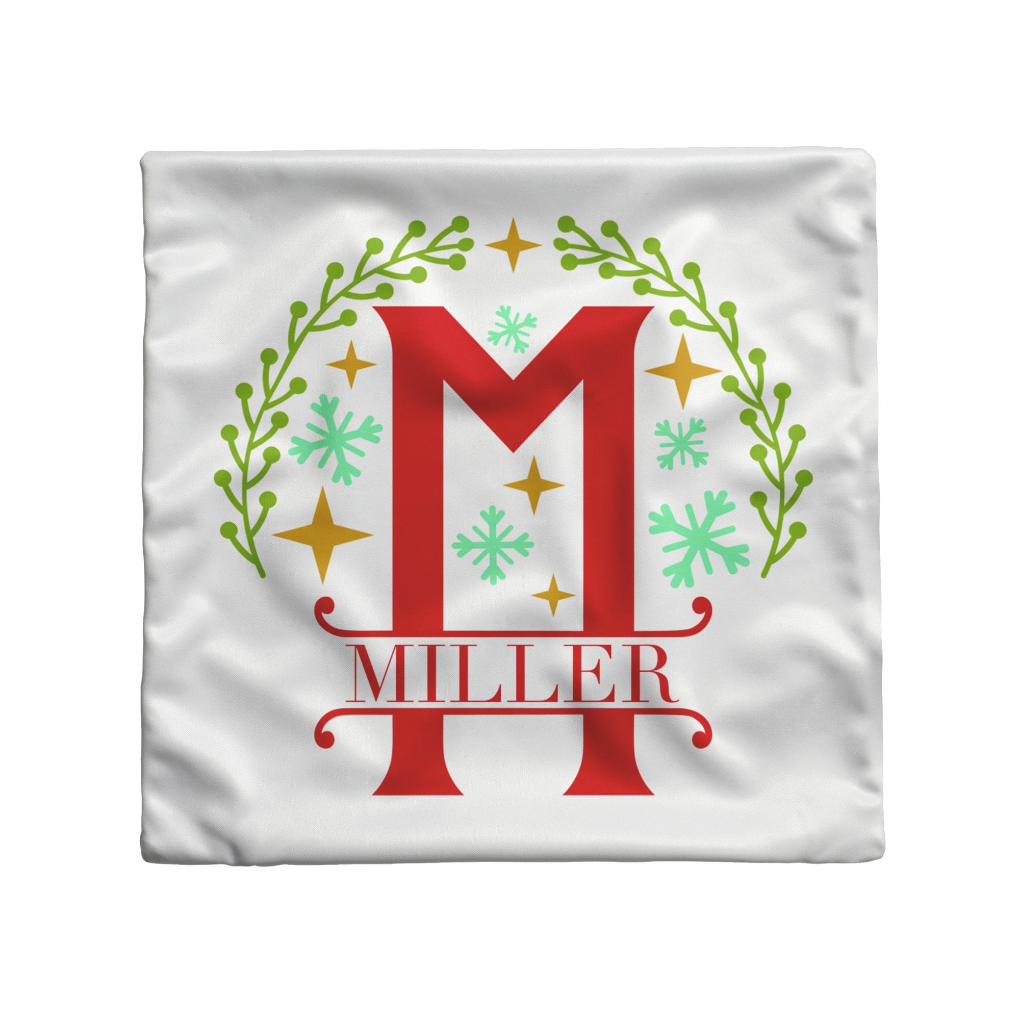 Monogrammed Holiday Pillow