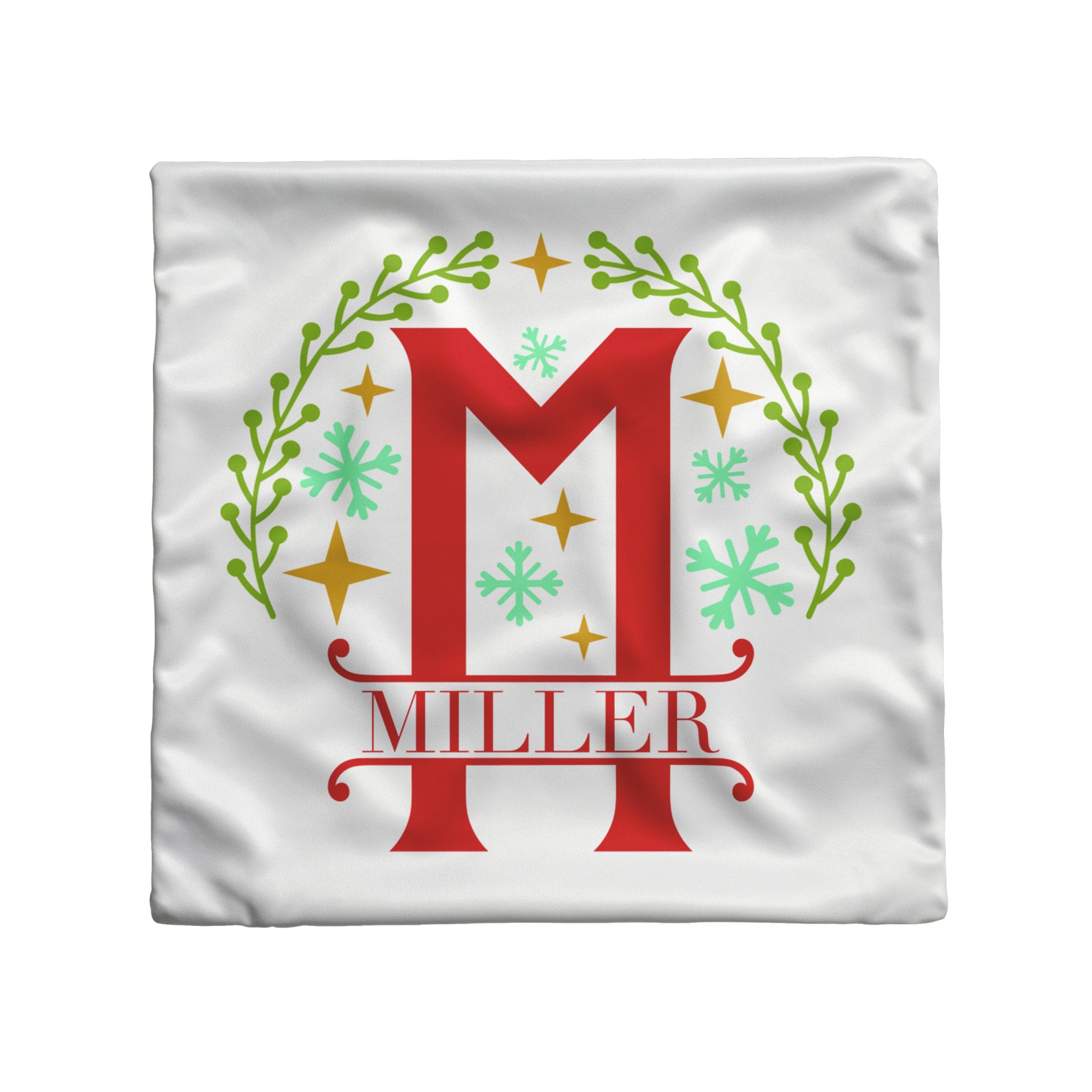 Monogrammed Holiday Pillow