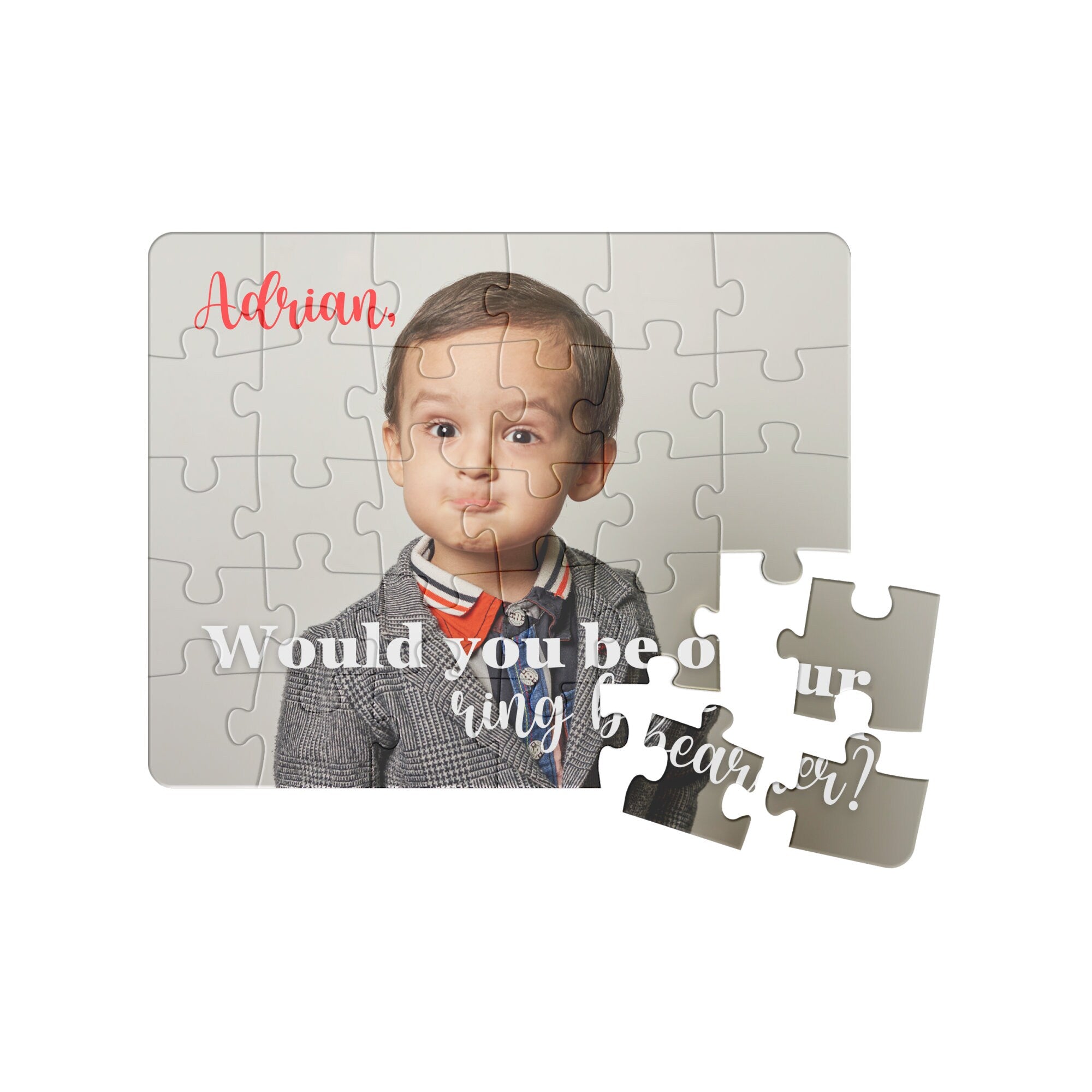 Ring Bearer Proposal Puzzle Will You Be My Ring Bearer Gift Ask Ring Bearer Puzzle Proposal