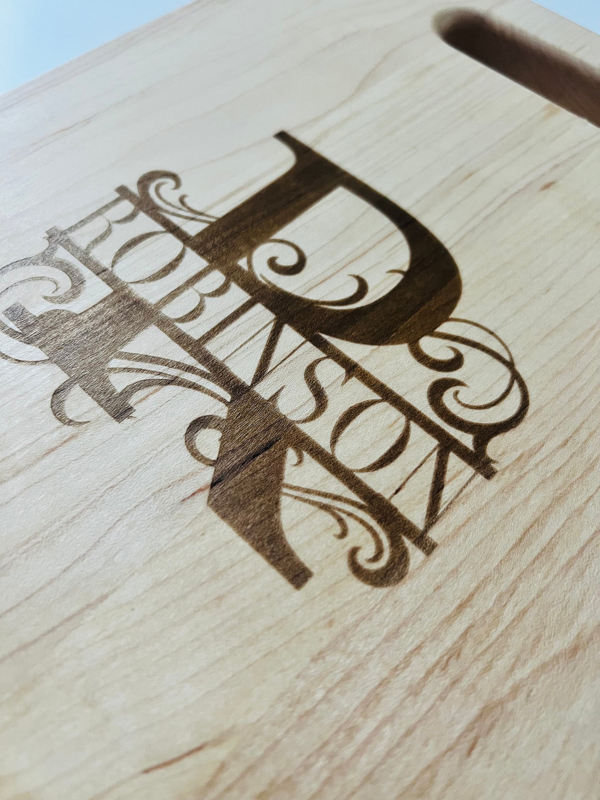 Custom Monogrammed Cutting Board