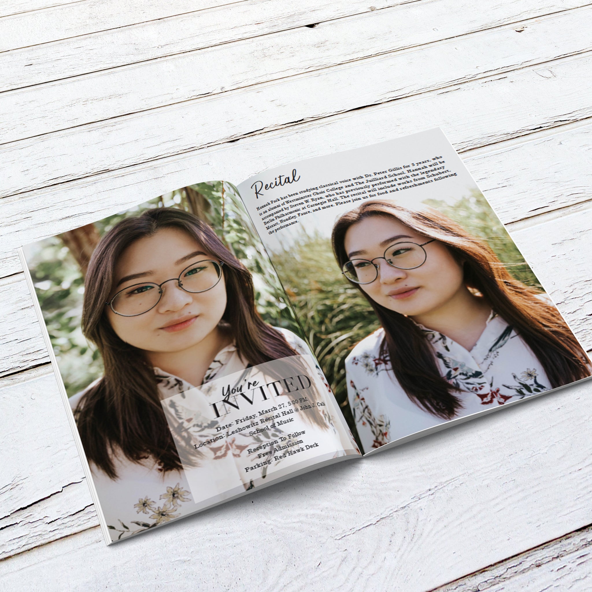 Senior Recital Magazines
